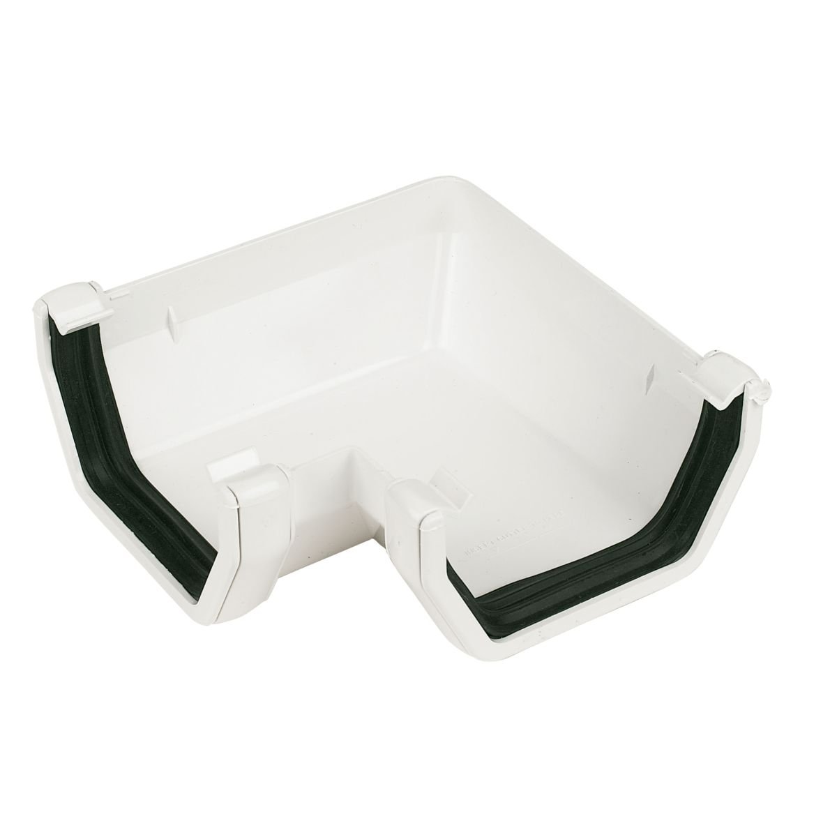Square Line 90degs Gutter Angle White