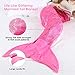 LANGRIA Glittering Flannel Mermaid Tail Blanket and Mermaid Blanket for Girls Kids Adults Super Soft Warm Lightweight in Living Room Bedroom All Seasons (60’’X25’’, Pink)