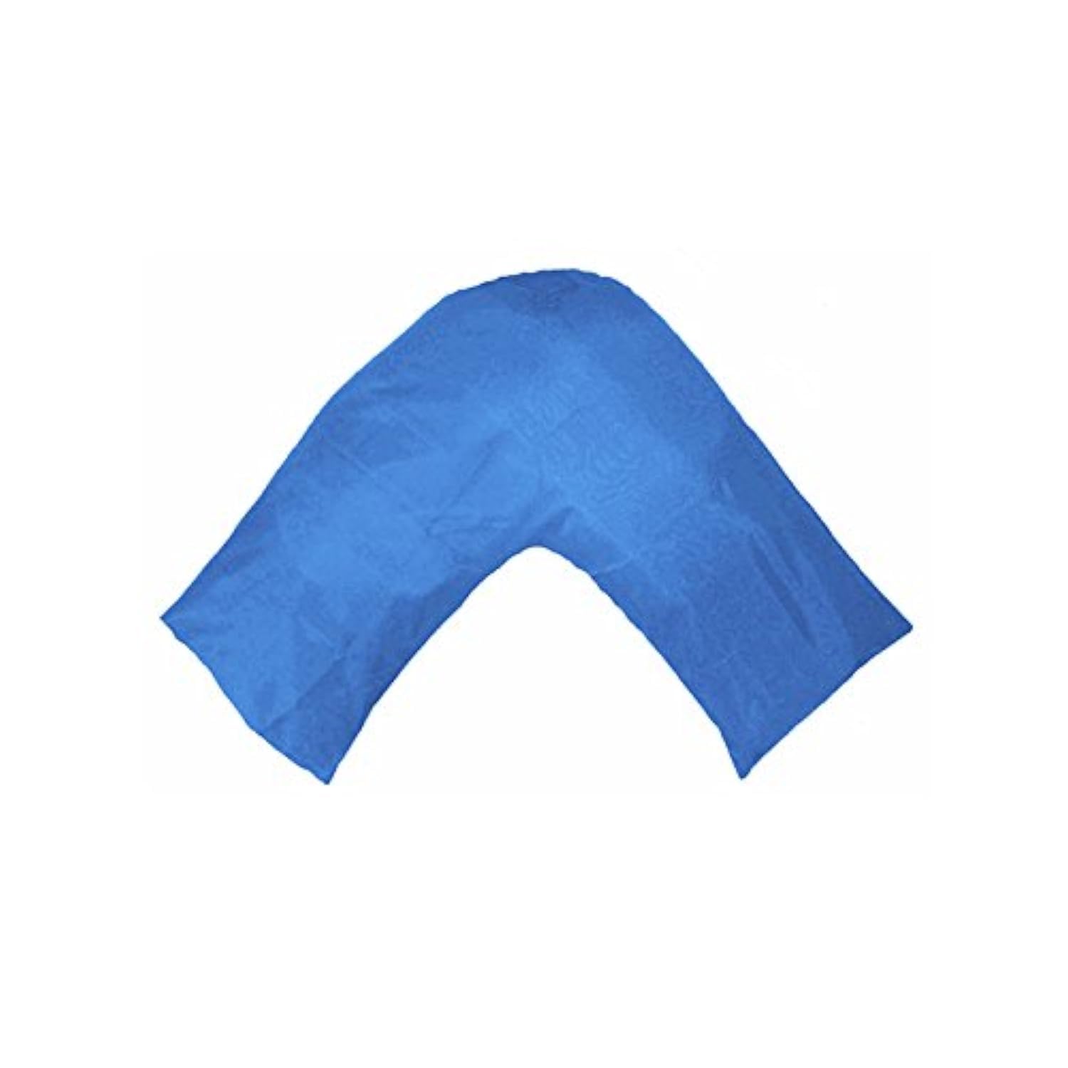 Gyulin Silky Soft Satin Soild Envelope Style V Shaped/Tri/Boomerang Pillow Cover Pillowcase Pillow Protector Cushion Cover for Orthopaedic/Pregnancy/Nursing Pillows,Only Cover No Insert Royal Blue
