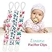Liname Neutral Pacifier Clip - 3 Pack Pacifier Clips for Boys & Girls - Binky Holder Soothie Paci Clip Binkie Clip - Unisex Pacifer Clip - Baby Pacifier Clip and Pacifier Holder