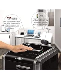 Fellowes Powershred 225 mi 100  Jam Prueba 14 sheet Papel de grado comercial Micro Cut Shredder (4620001)
