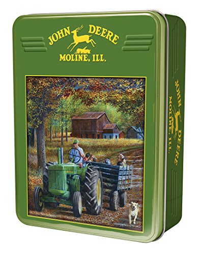 MasterPieces John Deere Ride Along - Model D Tractor 1000 Piece Tin Box Jigsaw Puzzle by Kevin Daniel