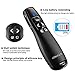 Wireless Presenter with Laser Pointer,2.4GHZ PPT Clicker, Support Super URL, Powerpoint Presentation Remotes R400-OPROLLA,USB Control for Teaching. Updated Version