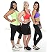 Sport-It Women's Yoga Pants with Pockets for Phone, Workout Running Leggings, Black Athletic High Waisted Tights Ankle Legging