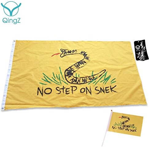 No Step On Snek Flag 3x5 Feet Banner Flag by QingZ