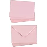 48-Pack Blank Greeting Cards - Plain Cards and Matching Color Envelopes for DIY Holiday Cards, Thank You Cards, Party Invitat