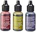 Ranger Tim Holtz Alcohol Ink .5oz 3/Pkg, Farmers Market-Cranberry/Lettuce/Eggplnt, 5.75 x 3.88 x 1