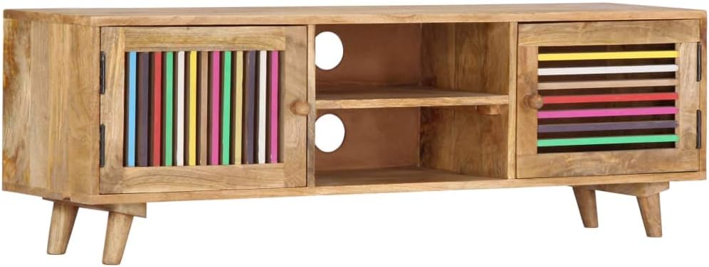 Tidyard Mueble para TV 120x30x40 cm Madera Maciza de Mango: Amazon.es