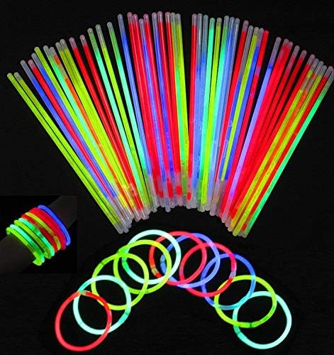 UOBLTD 50 / 100 Glow Stick Bracelets Glow Necklaces Party Favours Pack Glow in dark PARTY SUPPLIES (100 pcs)