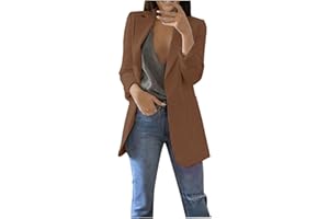 FARTEY Blazer Jackets for Women Fashion Dressy Open Front Cardigan Jacket Casual Long Sleeve Work Office Suit Jacket