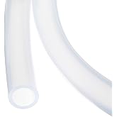 Rebower 3ft 1" ID x 1-1/8" OD Silicone Tubing Clear Industrial Plastic Tubing Pure Silicone Hoses for Pump Siphoning Draining Irrigation Brewing