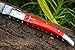 DKC Knives (31 6/18) Sale DKC-93 MT. TAM Damascus Folding Laguiole Style Pocket Knife Red Pakka Wood 4.5