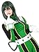 ROLECOS Tsuyu Asui Wig Froppy Cosplay Long Straight Anime Party Wig Green ML313