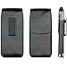 iPhone X Belt Case, Apple iPhone X Case with Belt Clip, Swivel Belt Clip Leather Pouch Cell Phone Holster Holder for iPhone X, Fits iPhone X with Thin Protective Cover on - Black