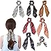 Wooyaya 6Pcs Scarves Scrunchies Tropical Travel Style Elastic Hair Bands Hair Ties Rope Ponytail Holder Hair Accessories for Women and Girls