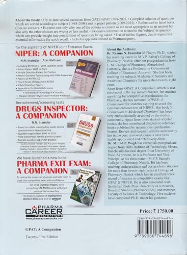 GPAT: A Companion (For Pharmacy) Latest Twenty First Edition 1