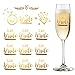 Bachelorettesy Bride to Be Gold Metallic Temporary Tats 100+ Designs Diamond Ring, Poppin’ Bottles, Cheers Great for Engagement & Bachelorette Party Waterproof Nontoxic