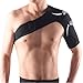 Ueasy Light Weight Adjustable Gym Sports Single Shoulder Brace Support Strap Wrap Belt Band Pad for Men and Women (Left Shoulder Support) (Left Shoulder)