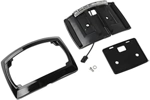 LED Curved Frame Motorcycle License Plate Relocator Compatible for Touring Road Glide Street Electra CVO 2023-2025