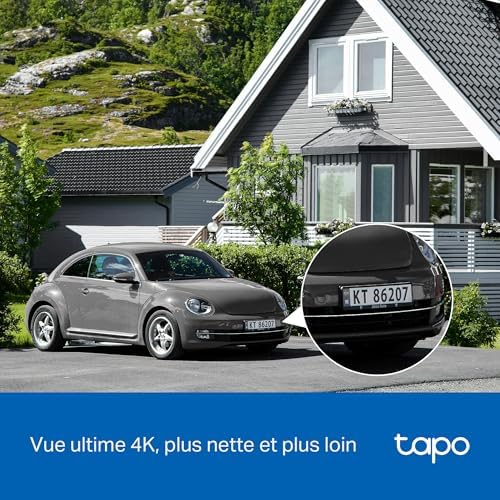 TP-Link Tapo 4K Camera Exterieur sans Fil Solaire 360° Suivi IA,C660 KIT