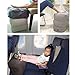 Ejoy Inflatable Travel Pillow for Foot Rest on Airplanes and Kids to Sleep on Long Flights (Black)