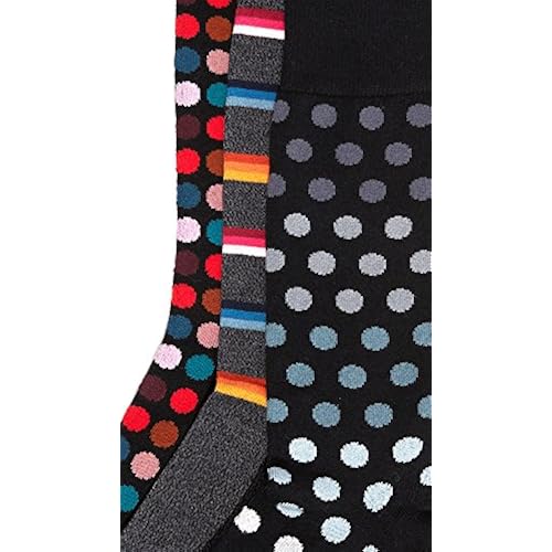 Paul Smith Men's 3 Pack Multi Print Socks, Multi, One Size Clothing, Shoes & Jewelry, Men, Clothing, Socks