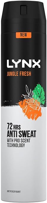 Lynx Jungle Fresh Antiperspirant Deodorant Spray Men 250ml 6 Pack 72H Sweat view 2