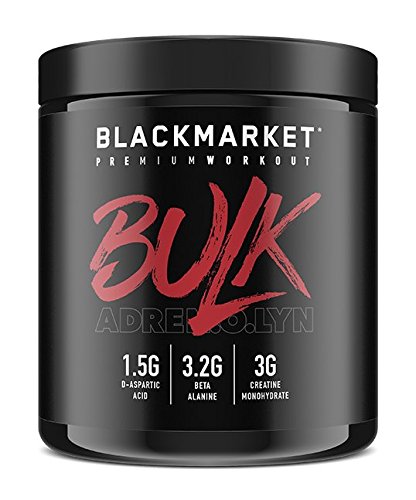 BLACKMARKET AdreNOlyn Bulk Pre Workout, Blue Razz, 30 Servings, 330g