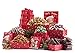Benevelo Gifts 6 Tier Gourmet Holiday Gift Set (Chocolate Caramel Popcorn, Christmas Tree Pretzels)