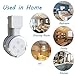 Echo Dot Wall Mount Hanger Stand for Dot 3nd Generation Case Hardware Brackets Hanger Stand Holder Compact Plug in Kitchens Bathroom (3rd gen White)