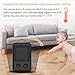 FOCHEA 950W/1500W Ceramic Space Heater with Adjustable Thermostat, Personal Portable Indoor Heater Fan with Overheat and Tip-Over Protection & Carry Handle, Quiet, Perfect for Home & Office