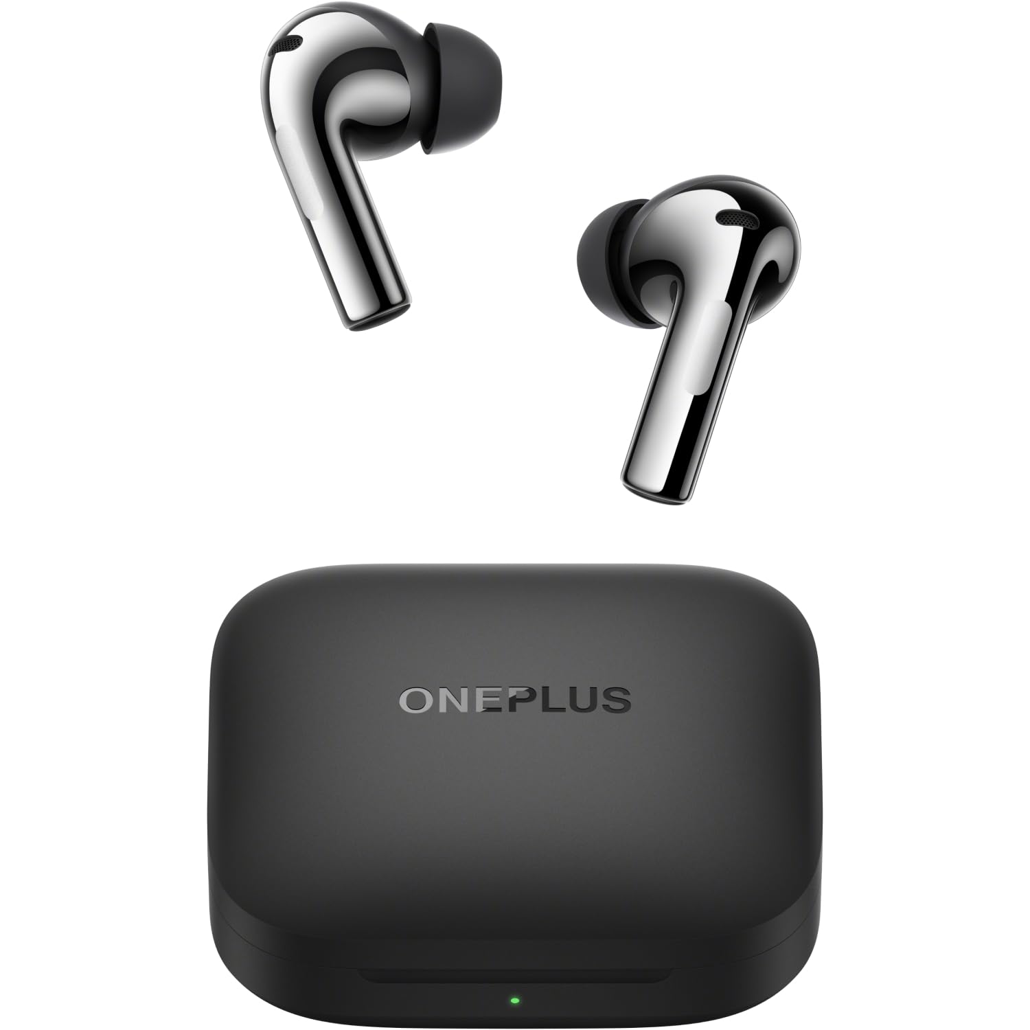 OnePlus Buds 3, gris metálico, graves profundos, ANC, sonido envolvente, hasta 44 horas de reproducción con estuche de carga, Bluetooth 5.3
