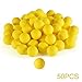 50/100pcs Nerf Rival Compatible Ammo by HeadShot Ammo 5 Colors Foam Bullet Ball Replacement Refill Pack for Apollo Zeus Khaos Atlas Artemis Blasters Kids Child Christmas Toys Gifts (Yellow, 50PCS)