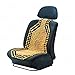 Zone Tech Beaded Seat Cover for Cars Cooling, Massage Cushion, Car Seat Natural Wooden Beads for Semi Truck, Trailer, Car, Two-Tone, Double Strung(1-Pack)