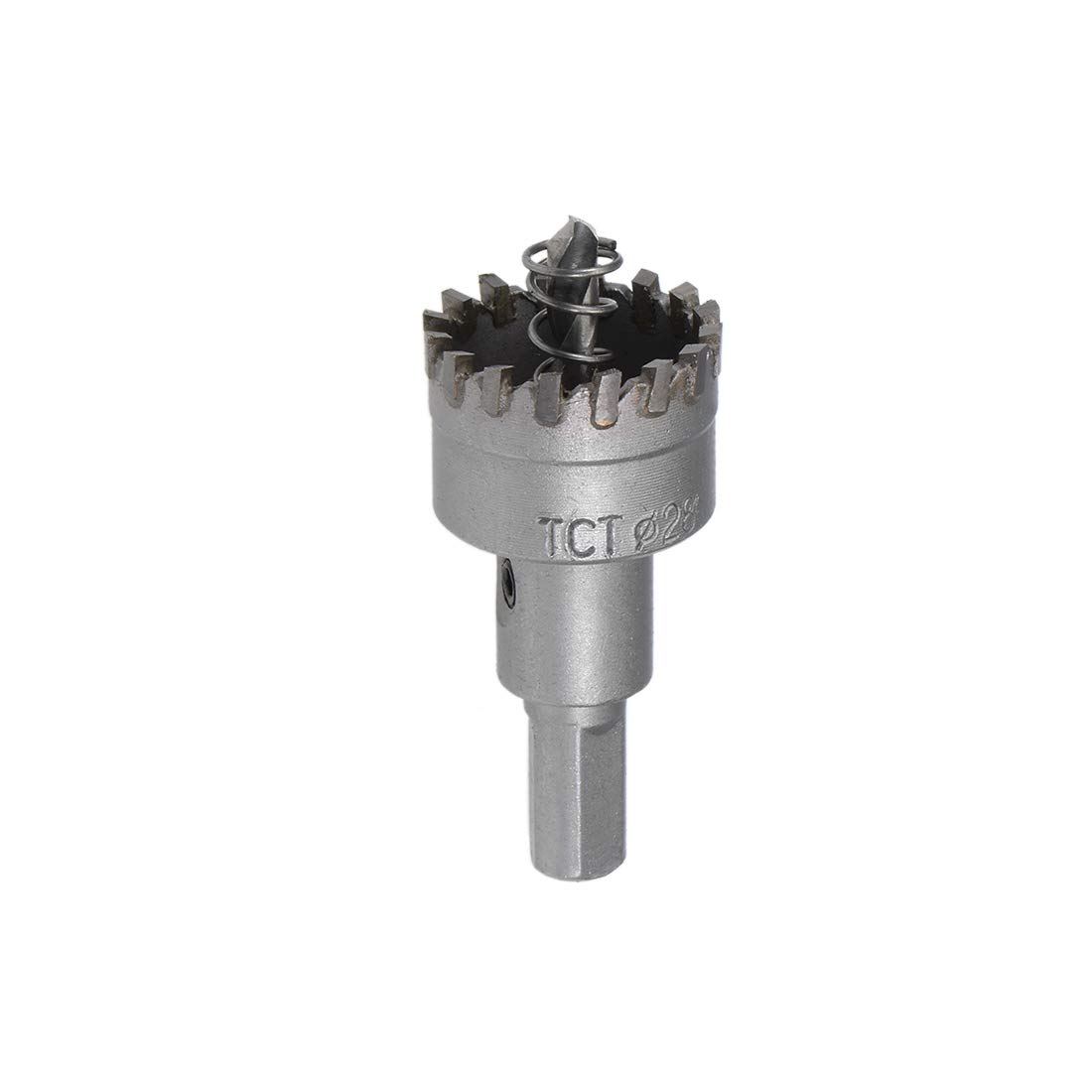 sourcing map 28mm Carbide Hole Cutter, Hole Saws for Stainless Steel Sheet Metal, High Density Carbide Tooth