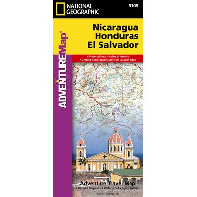 Photo 1 of Nicaragua, Honduras, El Salvador Map