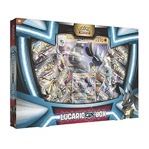 Image of Pokemon TCG: Lucario Gx Box - 4 Booster Pack + A Foil Promo Card
