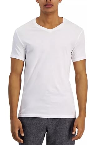 Stafford Mens Crewneck T-Shirts | Tall/Ex Tall Tagless Undershirts | 4 Pack  (Extra Large/Extra Tall) White at Amazon Men's Clothing store