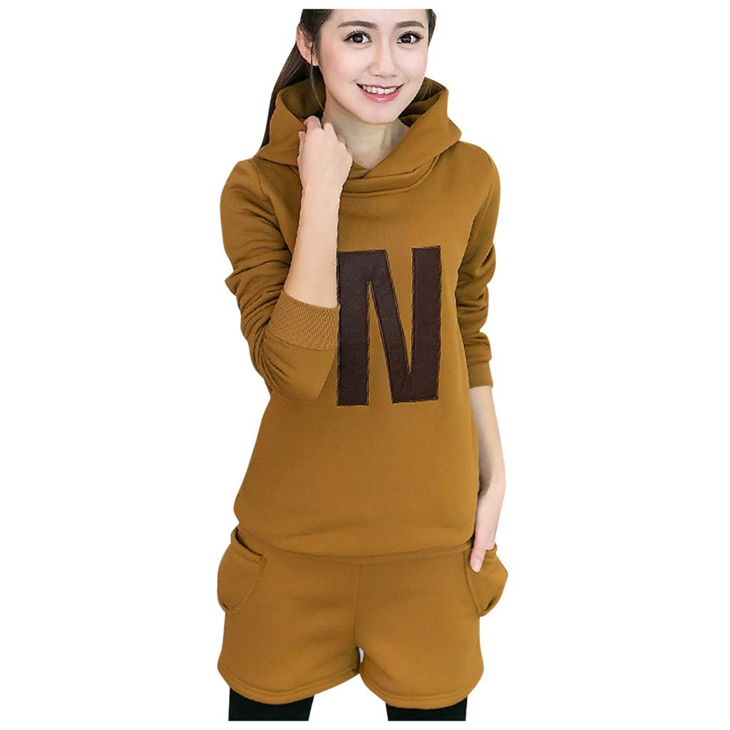 brown sweatsuit