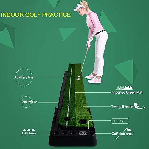 Signstek Golf Auto Ruckkehr Puttingmatte Indoor Outdoor Putting