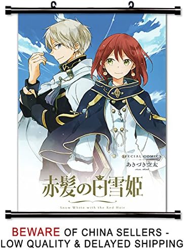Amazon Com Snow White With The Red Hair Anime Fabric Wall Scroll