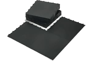 InOut Flooring 15 Green Tiles - High Durability Colored Flooring Tiles - Interlocking Versatile Training Surface - Roller Skate Derby Indoor&Outdoor, Dance Floor Tiles, Basketball Tiles, Sports Floor