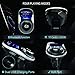 FM Transmitter, Tinzzi Bluetooth Wireless Radio Adapter Car Kit with Dual USB Charging Ports, 1.4” LCD Display and Hands Free Calling for iPhone, Samsung, etc