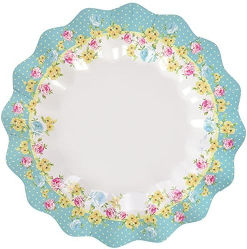 Givi Itali 27 cm Shabby Chic Card Plates (Pack of 10, One Size) by Givi Itali