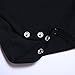 ROMPERINBOX Unisex Solid Baby Bodysuit 0-24 Months (3-6 months, Black long sleeve)