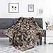 LANGRIA Luxury Super Soft Faux Fur Fleece Throw Blanket Cozy Warm Breathable Lightweight and Machine Washable Dyed Fabric for Winter – Decorative Furry Throw for Couch Bed (60x80, Twin Size Brown)