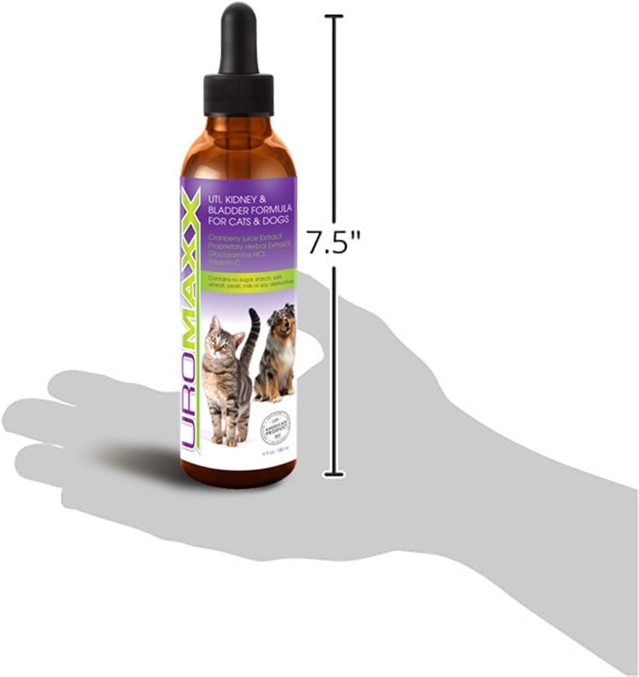 UroMAXX Urinary Tract, Kidney & Bladder Formula for Cats and Dogs, 6 oz Bottle : Glucosamine With Cranberry Extract : Pet Supplies