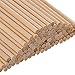 EBOOT 100 Pack Unfinished Natural Wood Craft 6 x 1/4 Inch Wooden Dowel Rods