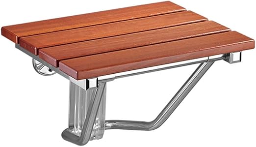 Amazon Com Tian Heng Xin Folding Shower Seat Bench Wooden Wall