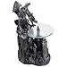 Mythical Winged Dragon Guarding Castle Electric Oil Warmer or Wax Tart Burner for Decorative Medieval & Gothic Decor Statues and Figurines As Aromatherapy Essential Scented Oil Gifts for Dragon Lovers